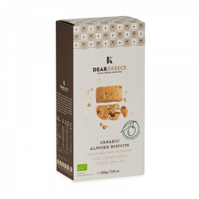 Βιολογικά παξιμαδάκια αμυγδάλου- Deargreece 200gr