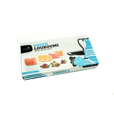 Λουκούμι Κοκτέιλ Φρούτων & Ξηρών Καρπών 280gr - Greek Horizons