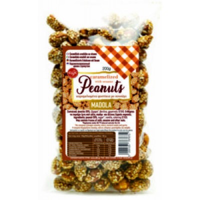 Μαντόλα, Καραμελωμένα Φιστίκια με Σουσάμι -Έλλη 200γρ