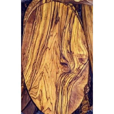 Ξύλινη βάση κοπής οβάλ 25cm