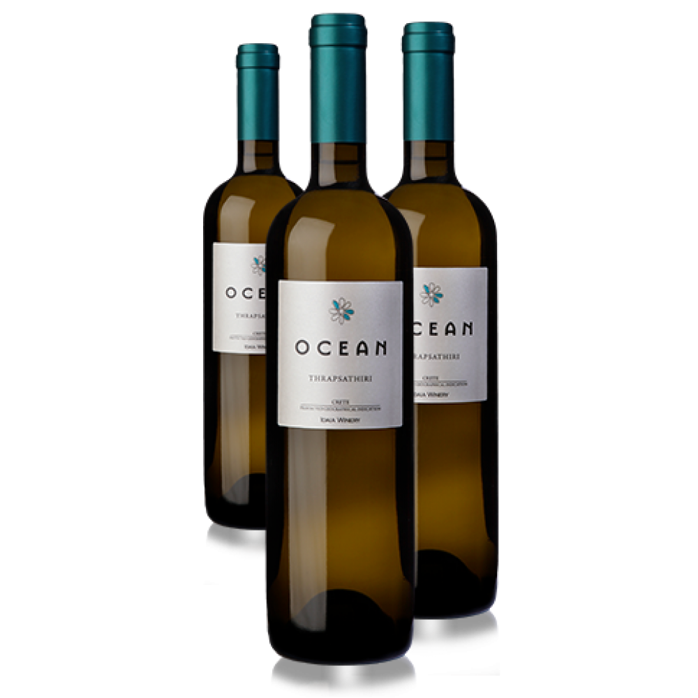 Ocean Λευκό Ξηρό Κρασί -Ιδαία Οινοποιητική 750ml