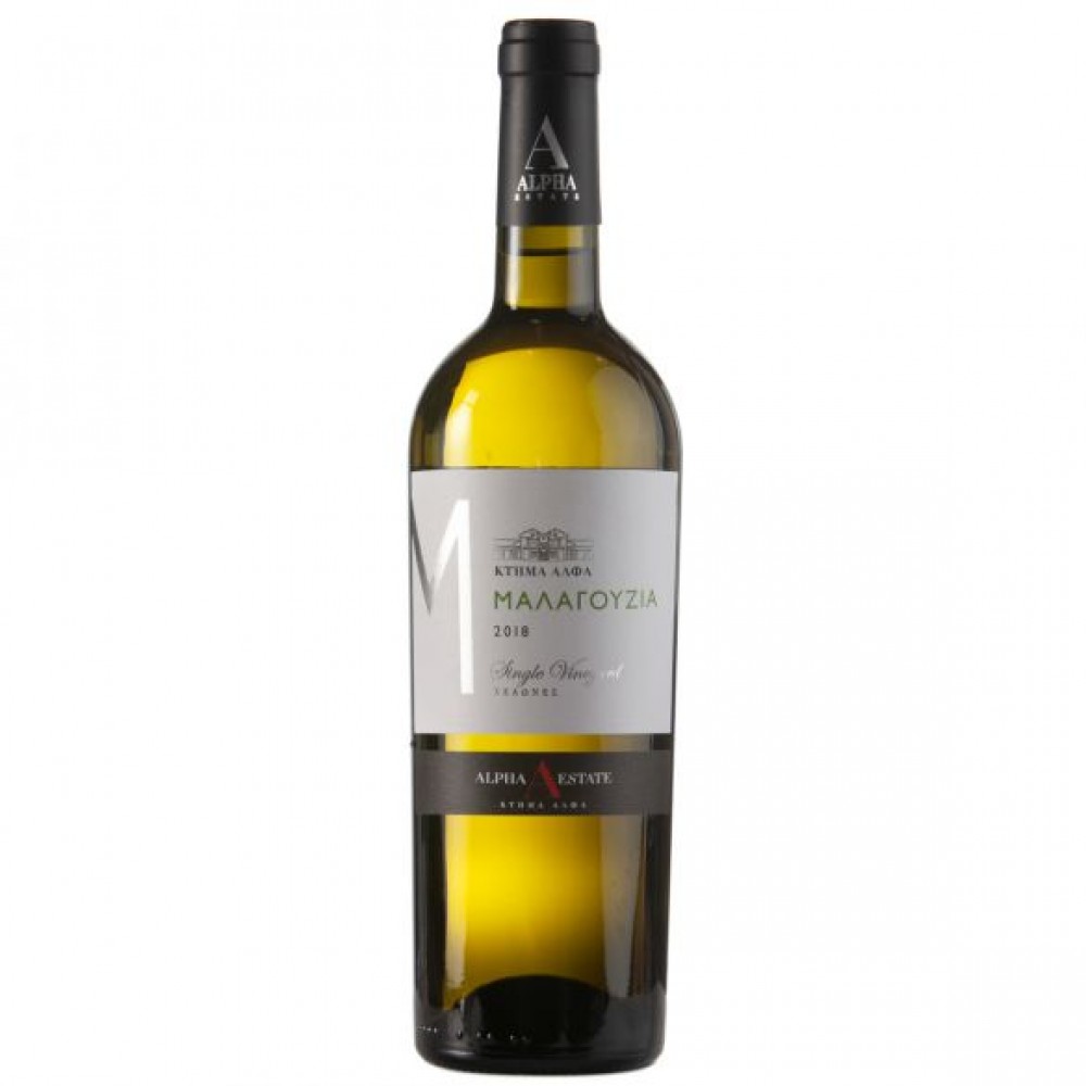 Μαλαγουζιά Λευκό Ξηρό Κρασί -Κτήμα Άλφα 750ml