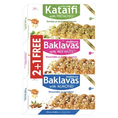 Μπακλαβάς & Κανταίφι 135gr x 3 - Ellie