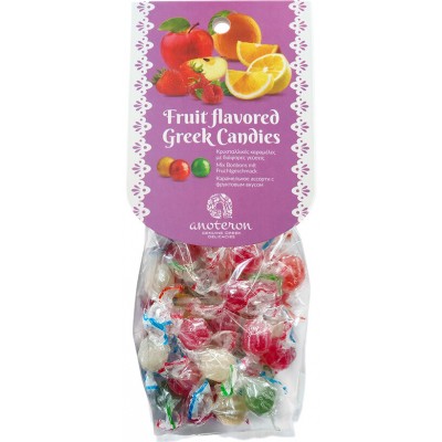 Καραμέλες με γεύσεις φρούτων -Anoteron 200γρ