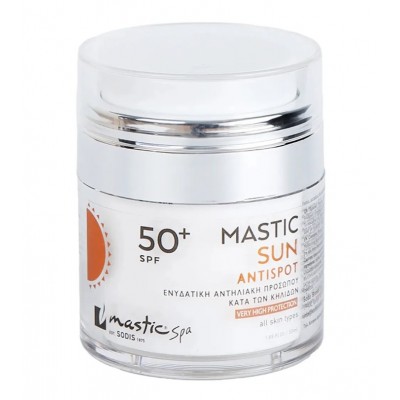 Mastic Sun Ενυδατική Αντηλιακή Προσώπου Κατά των Κηλίδων SPF50+ 50ml - Mastic Spa