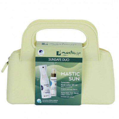 Mastic Sun Sunsafe Duo Αντηλιακό Γαλάκτωμα Σώματος 80ml & Αντηλιακός Ορός Μαλλιών 100ml - Mastic Spa