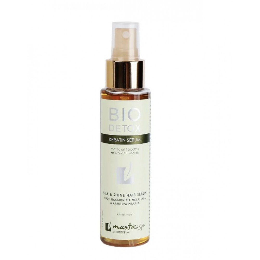 Bio Detox Keratin Serum Ορός Μαλλιών για Μεταξένια & Λαμπερά Μαλλιά 100ml - Mastic Spa