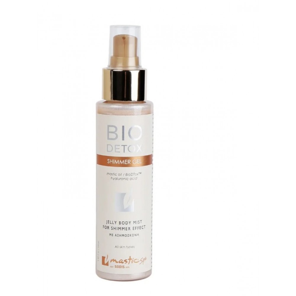 Bio Detox Shimmer Gel Τζελ/Mist με Φυτική Ασημόσκονη 100ml - Mastic Spa