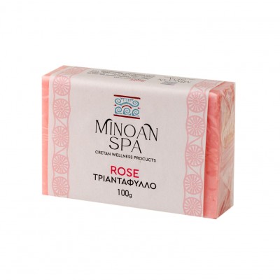 Σαπούνι Ελαιολάδου με Τριαντάφυλλο -Minoan Spa 100γρ