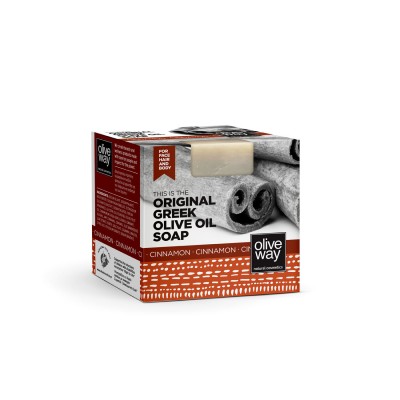 Φυσικό Σαπούνι Βιολογικού Ελαιολάδου με Κανέλα -OliveWay 200γρ