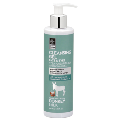 Donkey Milk Τζέλ Καθαρισμού για Πρόσωπο & Μάτια 250ml - Bodyfarm