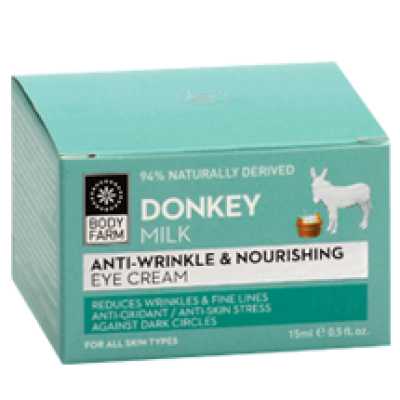Donkey Milk Αντι-Ρυτιδική & Θρεπτική Κρέμα Ματιών 15ml - Bodyfarm