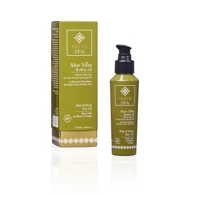 Aloe Vera & Olive Oil Ξηρό Λάδι για Μαλλιά και Σώμα 100ml - Olive Spa