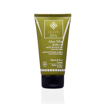 Aloe Vera & Olive Oil Κρέμα για Χέρια και Πόδια 75ml - Olive Spa
