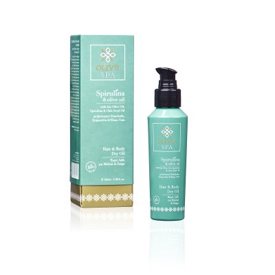 Spirulina & Olive Oil Ξηρό Λάδι για Μαλλιά & Σώμα 100ml - Olive Spa