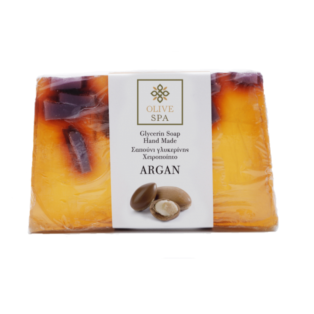 Χειροποίητο Σαπούνι Φυτικής Γλυκερίνης Αργκάν -Olive Spa 100γρ