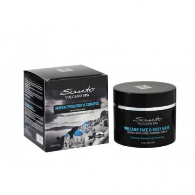 Santo Volcano Μάσκα Προσώπου & Σώματος 200ml - Olive Spa