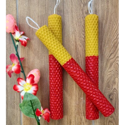 Πασχαλινή Λαμπάδα Δίχρωμη 20cm - Savidakis Family