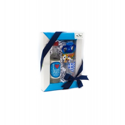 Συσκευασία Δώρου Ούζο, Μαγνήτης & Ποτηράκι -Greek Horizons