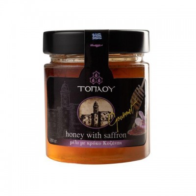 Κρητικό Μέλι Τοπλού με Σαφράν- Savidakis Family 250γρ