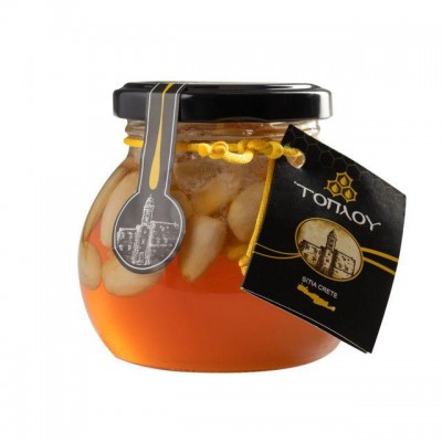 Μέλι Θυμαρίσιο ΤΟΠΛΟΥ με Αμύγδαλα -Savidakis Family 250γρ