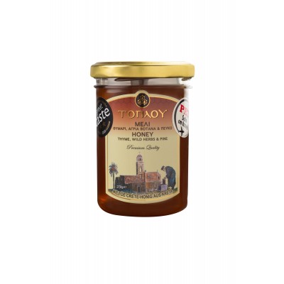 Μέλι Θυμάρι-Πεύκο & Άγρια Βότανα ΤΟΠΛΟΥ Πλαστική Συσκευασία -Savidakis Family 270γρ