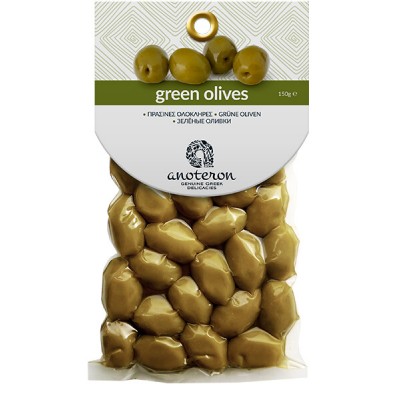 Ελιές Πράσινες Ολόκληρες 150gr - Anoteron