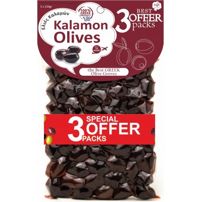 Ελιές Καλαμών 3packs x 200gr - Ellie